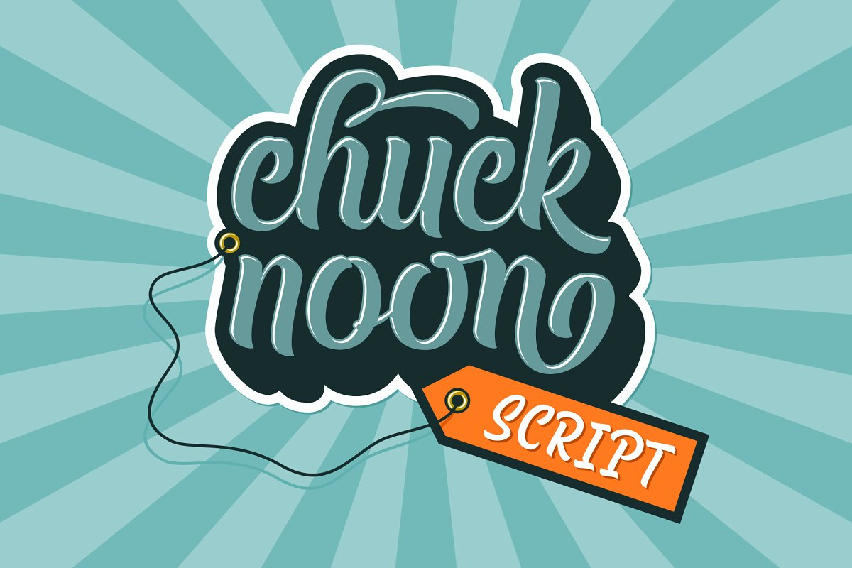 Example font Chuck Noon Script #1